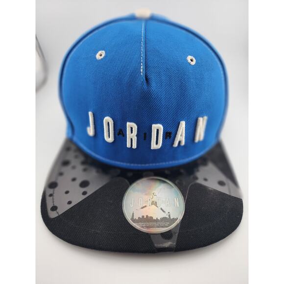Jordan Nike Classic AJ 10 Tinker X Champs Blue Black Snapback 669617 Hat Cap - Picture 1 of 13